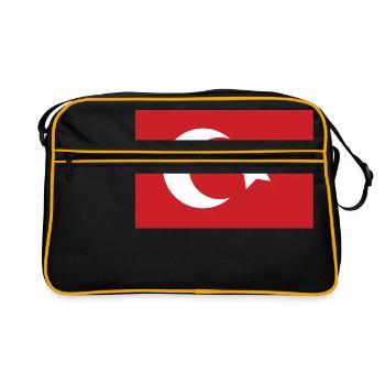 Drapeau de l'Empire ottoman - Sac Retro - noir/or - Devant