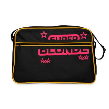 super blonde - Sac Retro - noir/or - Devant