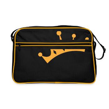 Crown - Retro Bag - black/gold - Front