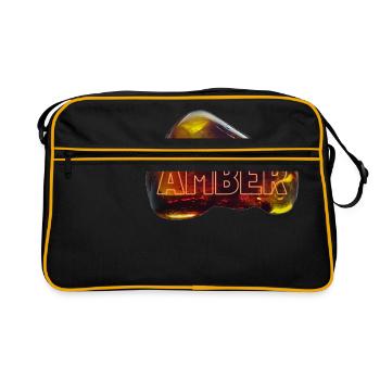 Amber - amber, the gold of the Baltic Sea - Retro Bag - black/gold - Front