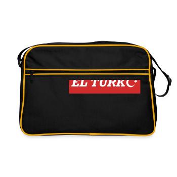 Turk Türk Turko Turk Turquie Türkiye - Sac Retro - noir/or - Devant