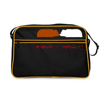 contre le racisme - Sac Retro - noir/or - Devant
