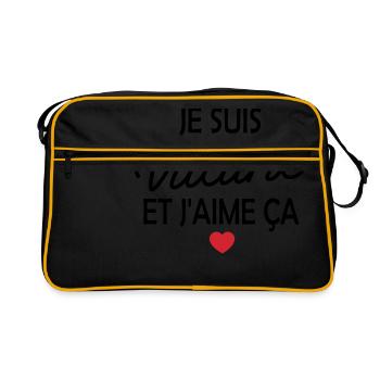 Je suis vilaine - Sac Retro - noir/or - Devant