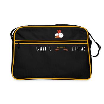 Ne peut-on pas Hendl ce cadeau de dialecte autrichien - Sac Retro - noir/or - Devant
