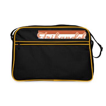 Frikandel est néerlandais flamand - Sac Retro - noir/or - Devant