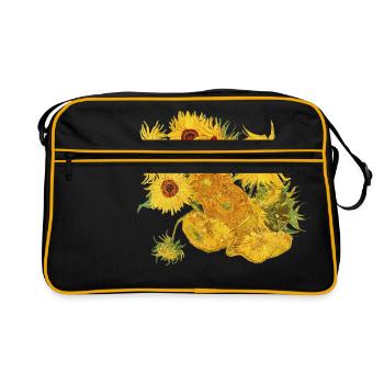 Vincent van Gogh Tournesols Tournesols Art Art - Sac Retro - noir/or - Devant