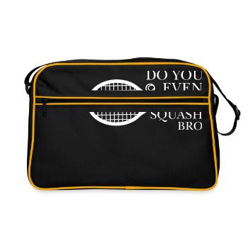 Squash - Retro Tasche - Schwarz/Gold - Vorne