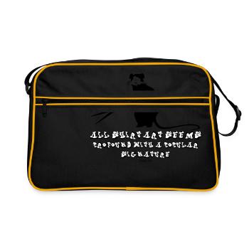 All ShirtArt seem profound with an popular Banksy - Retro Bag - black/gold - Front