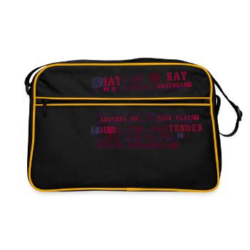 the pretender - Retro Bag - black/gold - Front