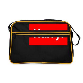 Harry. - Retro Bag - black/gold - Front