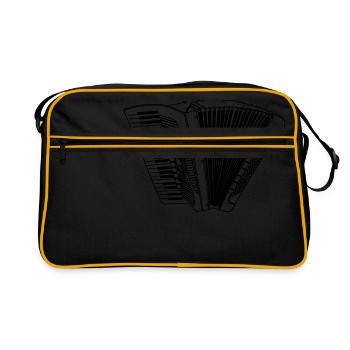 Accordéon Boum de quetsch- accordéon - Sac Retro - noir/or - Devant