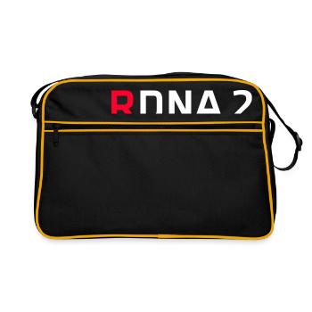 RDNA 2 One Gaming DNA benutzerdefiniertes Design - Retro Tasche - Schwarz/Gold - Vorne