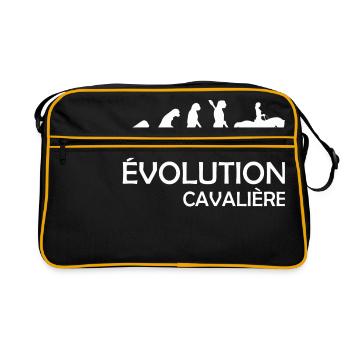 évolution cavalière - Sac Retro - noir/or - Devant