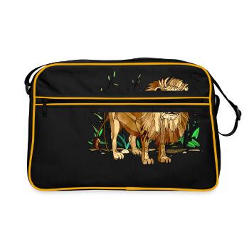 Lion - Sac Retro - noir/or - Devant
