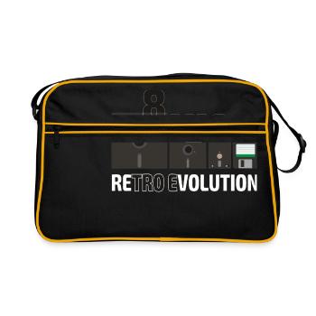 Ensemble des disques disquettes - Sac Retro - noir/or - Devant