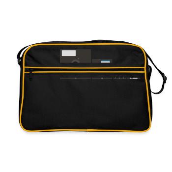 Jeu de disquettes (2) - Sac Retro - noir/or - Devant
