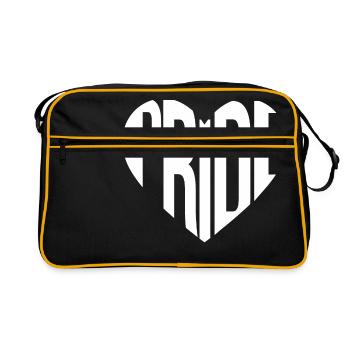 Coeur de fierté - Sac Retro - noir/or - Devant