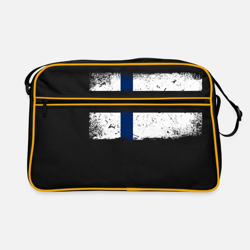Drapeau de la Finlande Sac Retro