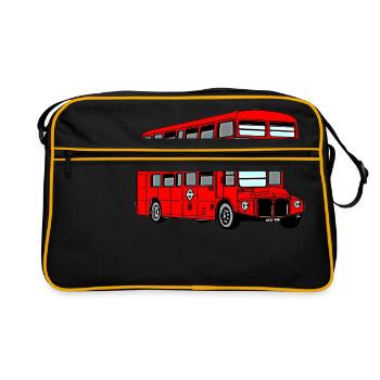 Bus Londres - Sac Retro - noir/or - Devant