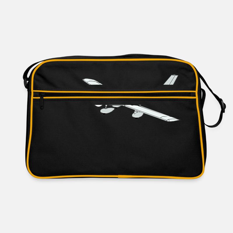 Flieger 3 - Retro Tasche - Schwarz/Gold