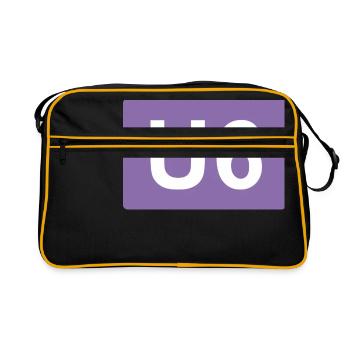 Berlin U-Bahn U6 - Retro Tasche - Schwarz/Gold - Vorne