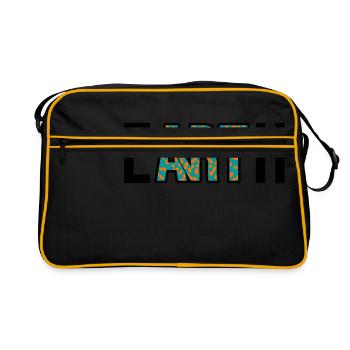 Art - Earth - Earth Art - Coronavirus - E-ART-H - Retro Bag - black/gold - Front