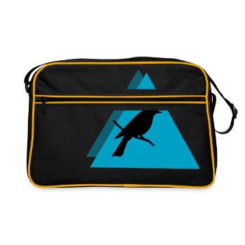 Bird Vogel - Sac Retro - noir/or - Devant