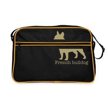 Bulldog français - Sac Retro - noir/or - Devant