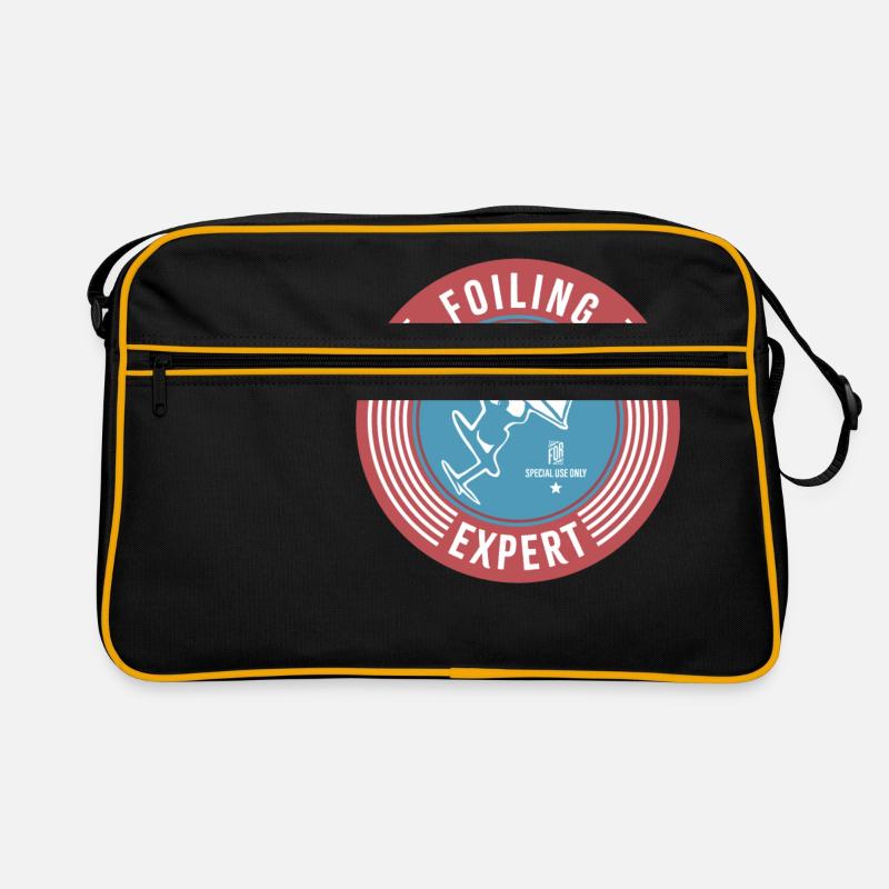 Label Wingfoilen Retro Tasche