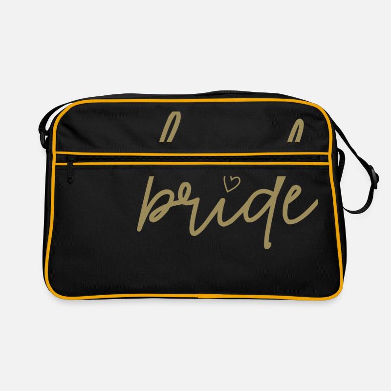Team Bride mit Herz Retro Tasche
