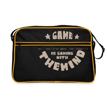 Retro Game Console für echte Zocker - Retro Tasche - Schwarz/Gold - Vorne