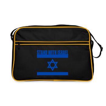 Stand with israel - Sac Retro - noir/or - Devant