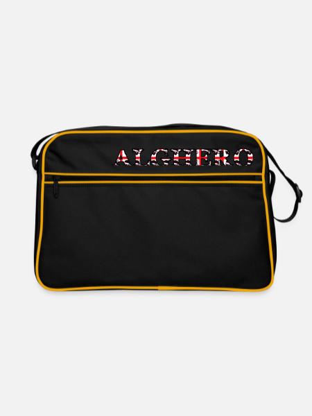 Alghero di Sardegna - Retro Tasche - Schwarz/Gold - Vorne