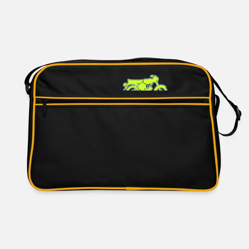 Essahnefufftsch - Retro Tasche - Schwarz/Gold