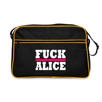 Fuck alice - Retro Bag - black/gold - Front