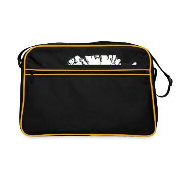Africa Table Mountain Cape Town Gift idea - Retro Bag - black/gold - Front