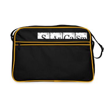 Sarcasm Element Tableau Périodique Nerd Geek - Sac Retro - noir/or - Devant
