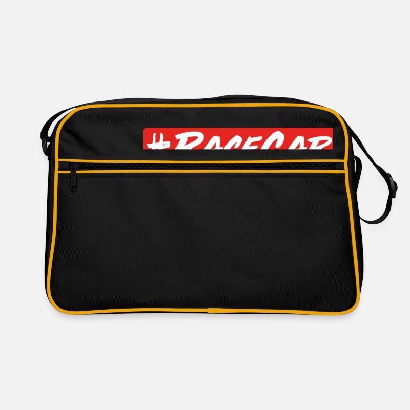 Racecar - Retro Tasche - Schwarz/Gold