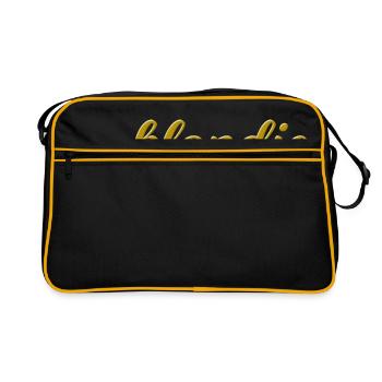 Blondie golden as a gift idea for blondes - Retro Bag - black/gold - Front