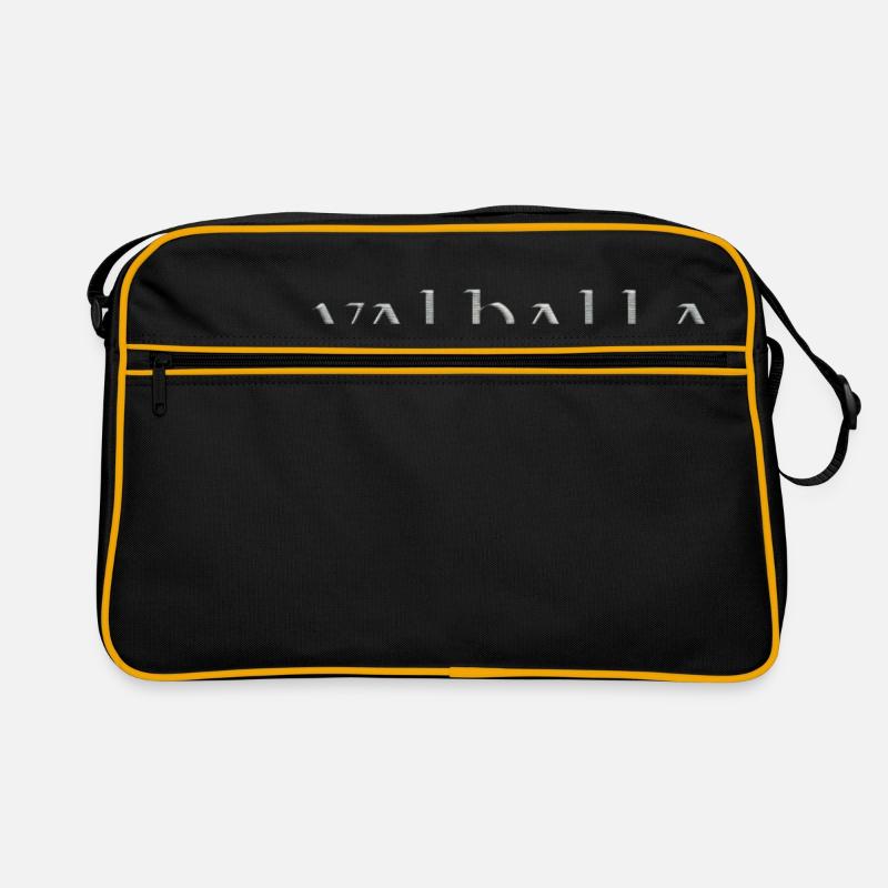 valhalla - Retro Tasche - Schwarz/Gold