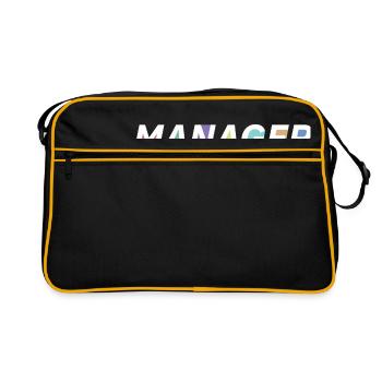 The manager - Retro Bag - black/gold - Front