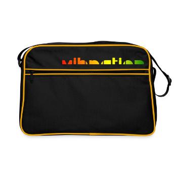 Vibration - Reggae - Retro Tasche - Schwarz/Gold - Vorne