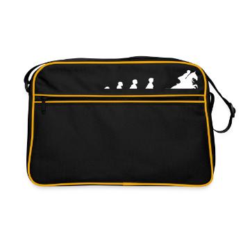 Evolution Equestrian Riding Equestrian Equestrian - Retro Bag - black/gold - Front