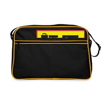 IFA W50 LAZ - Zug - Retro Tasche - Schwarz/Gold - Vorne