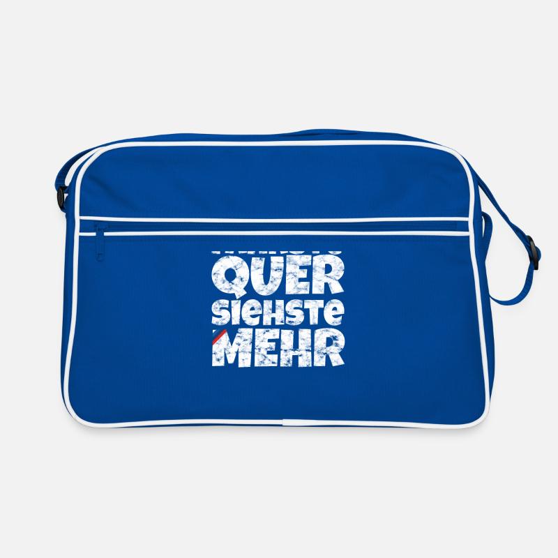 Fährste Quer Siehste Mehr Retro Tasche