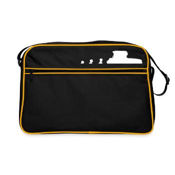 Evolution tractor tractor tractors - Retro Bag - black/gold - Front