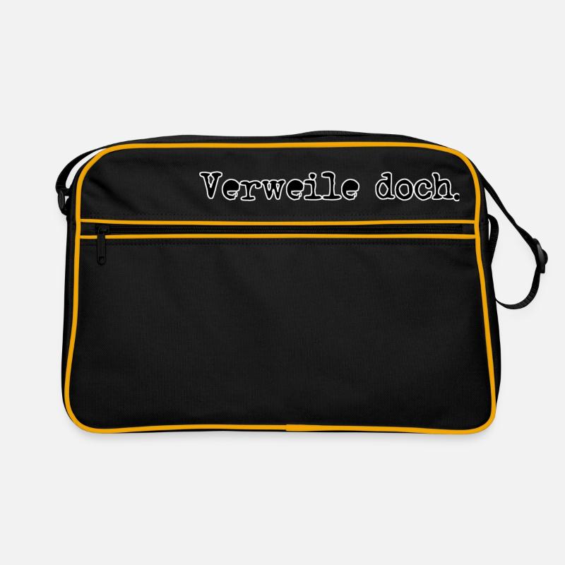 Verweile doch Du bist so schön Retro Tasche