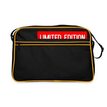 Limitierte Auflage - Retro Tasche - Schwarz/Gold - Vorne