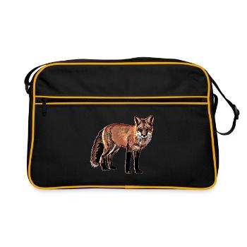 Renard - Sac Retro - noir/or - Devant