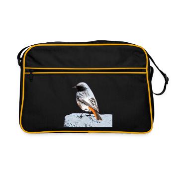 Black redstart - Retro Bag - black/gold - Front